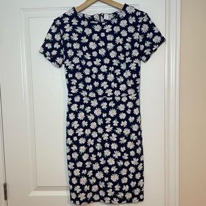 Dark Blue Daisy Dress